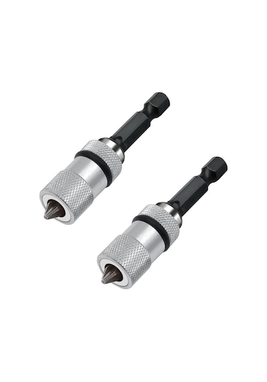 Tangshopping Xhhdqes Derinlik Stoplu Ve Halka Mıknatıslı Uç Tutucu, 2 Parça 1/4 Inç Uç Tutucu, Phillips Vidalı Manyetik Uç Tutucu