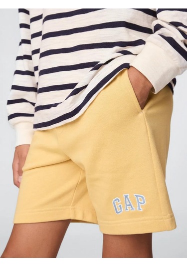 Gap 742934003 V-frch Ft Logo Erkek Çocuk Şort Bej