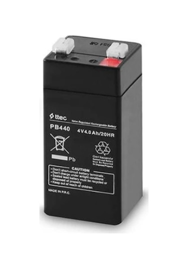Ttec 4 VOLT 4 AMPER KURU AKÜ 4V 4AH 2024 Üretim