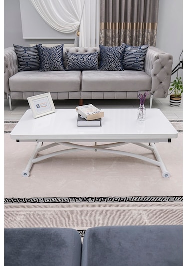 Juppo Üst Tabla Mdf Beyaz Oval Köşe Alt Beyaz Dışa Kıvrım