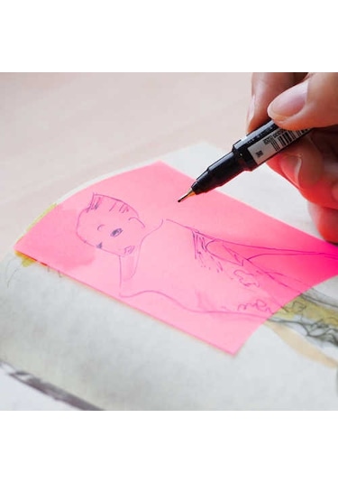 Stıckn 76x76 Yarı Saydam Neon Pembe 50 Yaprak