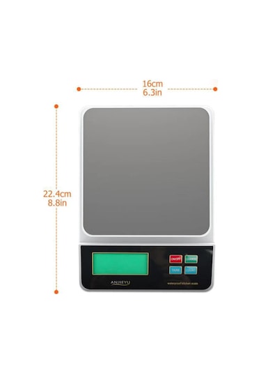 Suntek Su Geçirmez Dijital Mutfak Terazisi Lcd Ekran Yüksek 6kg 0.5g