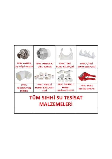 Su Tesisat Pprc Boru - Ek Parçaları *Ürün Ve Çap Seçiniz* Formül
