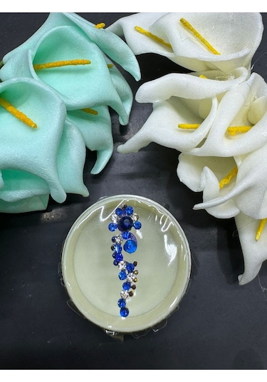 Yüz Taşı Face Gems Yapışkan Burun Parmak Hızma Model49 Mavi