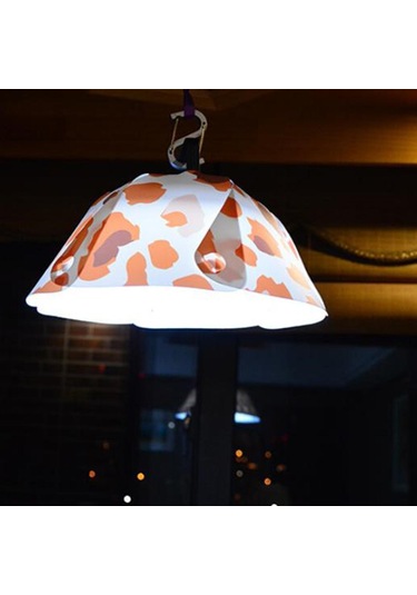 Suntek Yuvarlak Kamp Abajur Ekipmanları Işık Kapağı Ofis Turuncu