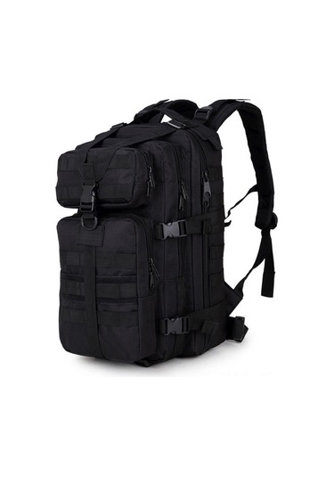 Jeemson Askeri Stili 35l Çift Omuzlu Saldırı Sırt Çantası - Outdoor Dağcılık, Cs Kamp İçin Dayanıklı Kumaş Siyah Yılan Desenli Çok Renkli