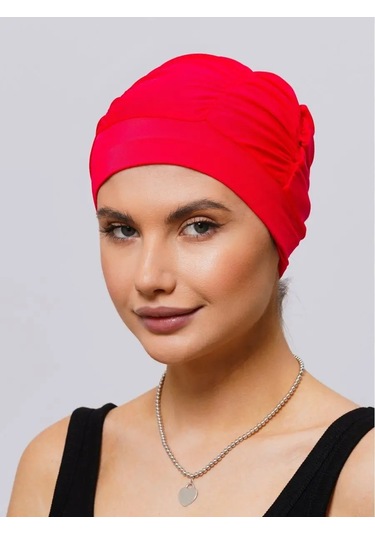 Topichome Havuz İçin Kumaş Yüzme Bonesi 165978547 Kırmızı