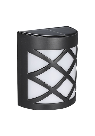 Monyee 6 Led Güneş Enerjili Dış Mekan Duvar Lambası - Ip44 Su Geçirmez Bahçe Çit Aydınlatması Beyaz Işık Diğer