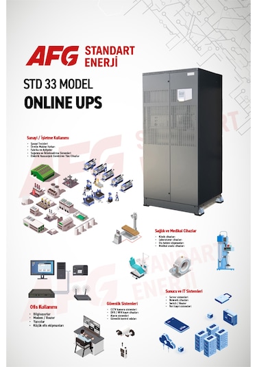 20 Kva Trifaze Online Ups Std 33 Model Kesintisiz Güç Kaynağı