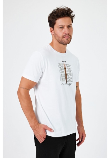 Alexander Gardi Alexandergardı Baskılı Regular Fit T-shirt E24-00213 001