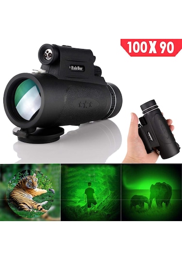 Dış Mekan Ve Gece Görüşü 100x90 Optik Monoküler Av Yürüyüşü Teleskop B