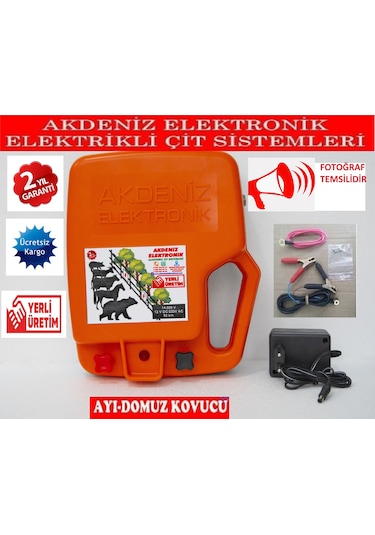 Ayı - Domuz Kovucu Elektrikli Çit Cihazı Yeni Sistem Kısa Devre K