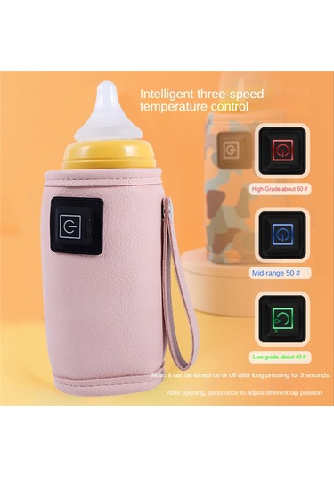 Usb Süt Su Isıtıcı Seyahat Arabası Yalıtımlı Çanta Bebek Emzirme Şişe Isıtıcı Açık Kış İçin Güvenli - Yeşil