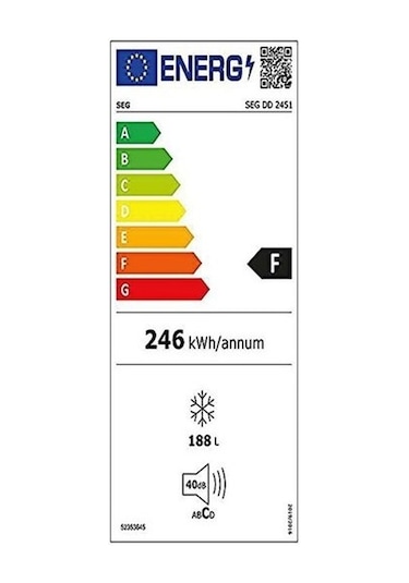 Seg DD 2451 100 L 6 Çekmeceli Dikey Derin Dondurucu