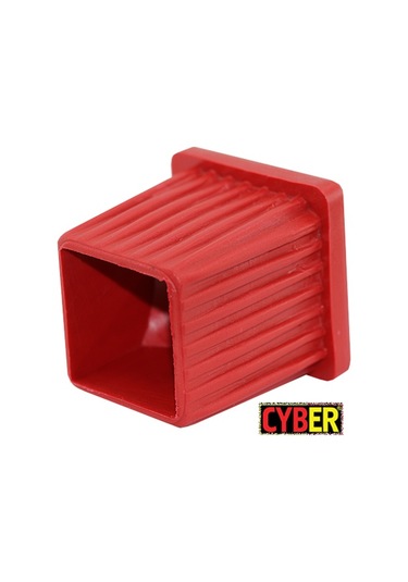 M12 Somunlu Plastik 40x40 İç Tapa (kırmızı)