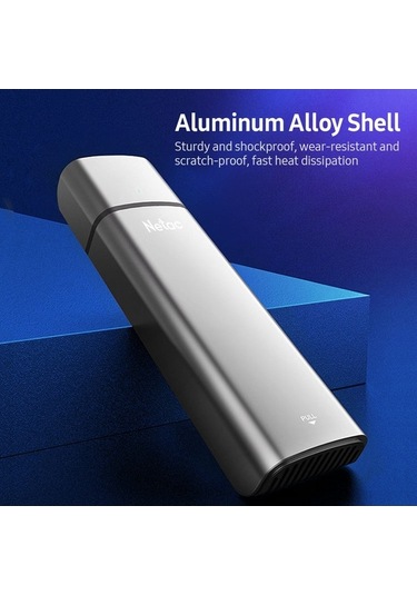 Novahub Netac Wh21 M.2 Sata Taşınabilir Hard Disk Kılıfı - Alüminyum, Dahili Kablo, Yüksek Hız, Kompakt Tasarım