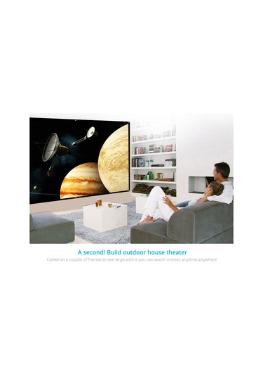 Wezone H60 60 İnç 16:9 Oranlı Dacron Malzeme Ev Sineması Projeksiyon Ekranı 138x71cm Görünür Alan