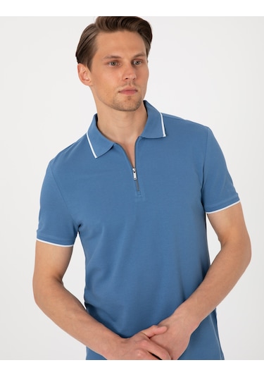 Pierre Cardin Erkek Koyu Mavi Tişört 50307516-vr032 Koyu Mavi
