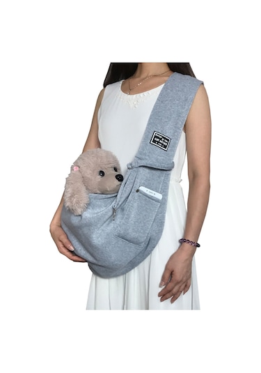 Samdoo Evcil Hayvan Taşıma Çantası, Dışarı Çıkış İçin Portatif Tek Omuzlu, Telefon Cebi Li,聚酯 Malzeme Sarı