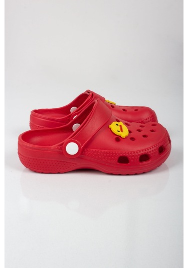Kız Çocuk Sarı Civciv Logulu Terlik-5803-kırmızı Kırmızı