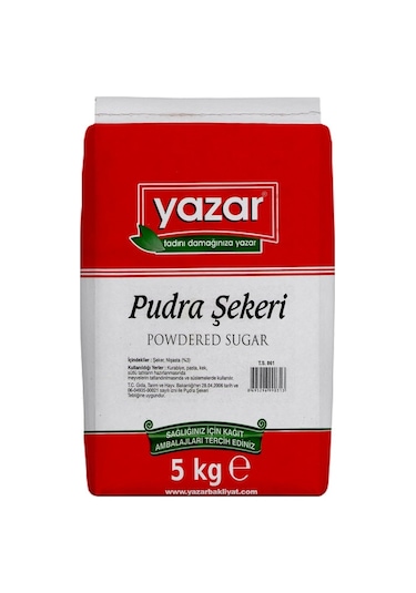 Yazar Pudra Şekeri 5 KG