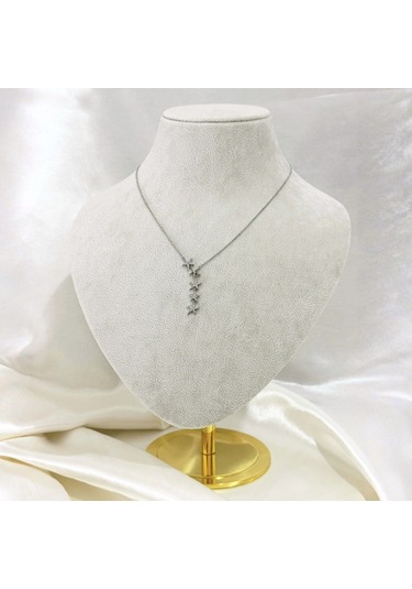 Star Y Kolye Silver Gold