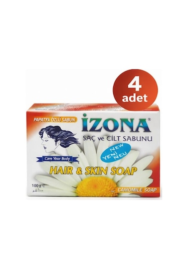 İzona Sabun Papatya Özlü 85 Gr 4lü Papatya
