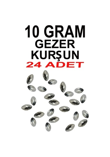 10 Gram Gezer Kurşun 24 Adet