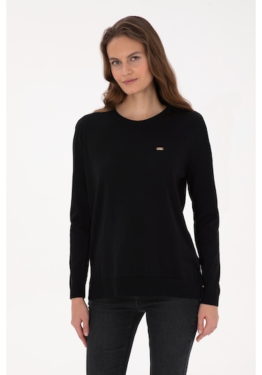 U.s. Polo Assn. Kadın Siyah Kazak /triko 50313579-vr046 Sıyah