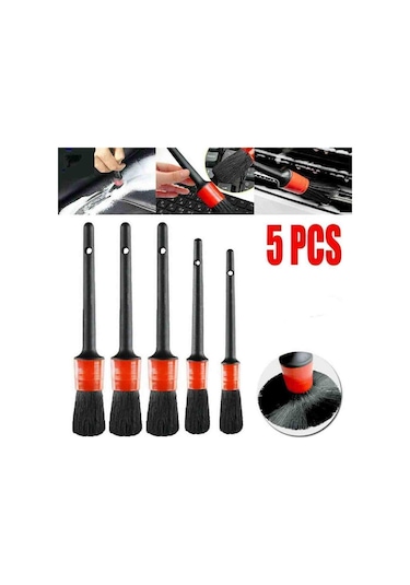 İsgstore Detaylı Temizlik Fırçası 5'li Set Araç Oto Araba Temizlik Fırçası