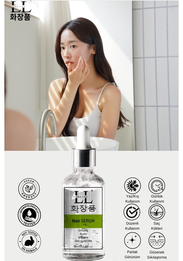 Lau Lau Dökülme Karşıtı Güçlendirici ve Besleyici Saç Bakım Serumu 50 ML
