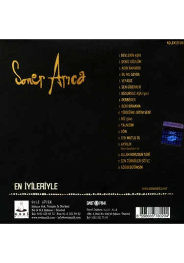 Soner Arıca En Iyileriyle - Cd