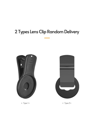 Moveevo Apexel Apl-0.45wm Cep Telefonu Lens Seti: 0.45x Geniş Açı + 12.5x Makro, Lens Klembi, Temizlik Bezi Ve Taşıma Çantası - Siyah