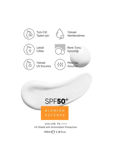 Gaia London SPF 50+ Lekeli Ciltler İçin Antioksidan Destekli Güneş Kremi 100 ML