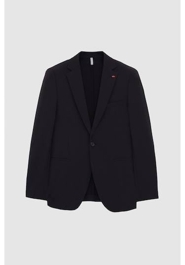 Twn Slim Fit Siyah Düz Takim Elbise 4ec05e301545m 001