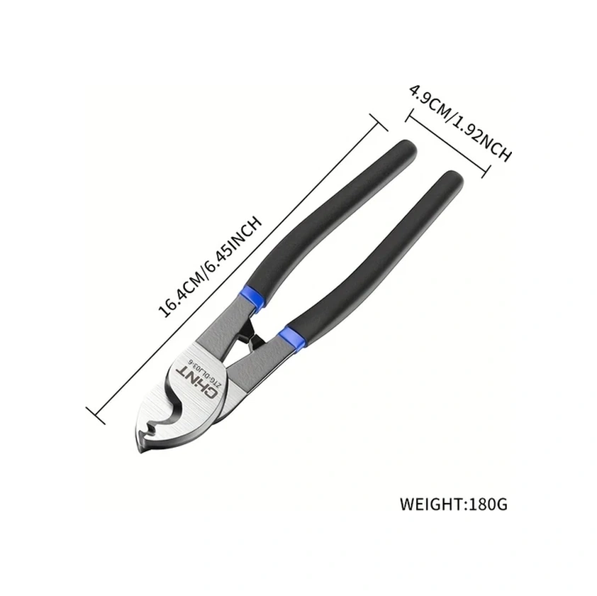 Gateesat 10 İnç Profesyonel Kablo Makası Ve Sıyırıcı Kaymaz Tutamak Dayanıklı Kesim