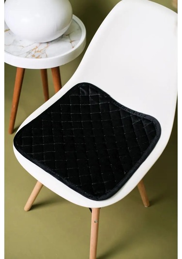 Jansu Home Tekstil' Mutfak Sandalyesi İçin Minder 40x40 Cm 144222854 Siyah