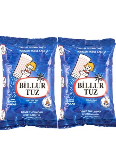 Billur Tuz İyotlu Sofra Tuzu 2 x 750 G