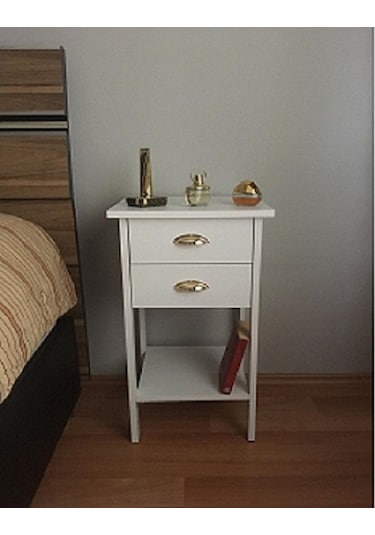 Retro Gold 2 Çekmeceli  Komodin