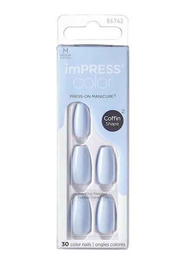İmpress Color Medium Coffin Shape Nails Takma Tırnak 86742
