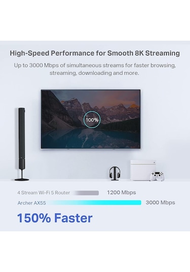 Archer Ax55, Ax3000 Mbps Dual Band Gigabit Wi-fi 6 Router