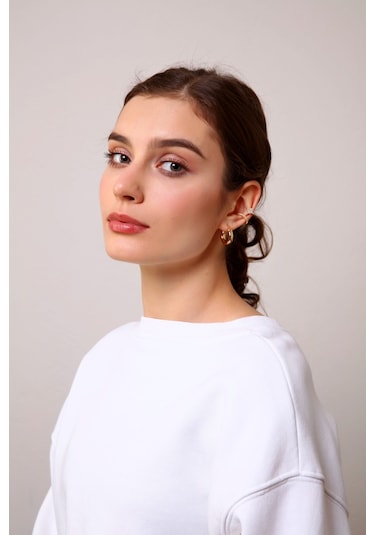 Aurrari Kuzey Yıldızı Earcuff 2 Adet Altın