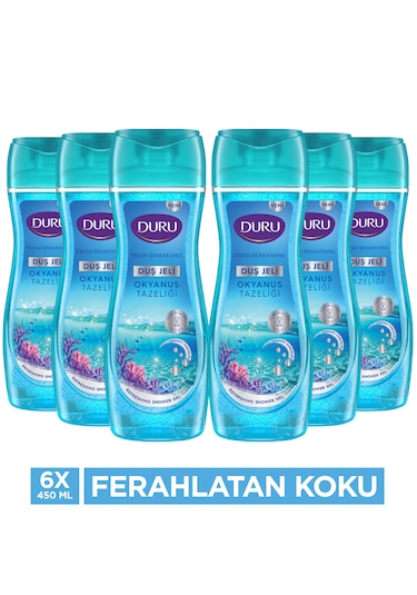 Duru Fresh Sensations Okyanus Ferahlığı Duş Jeli 6 x 450 ML