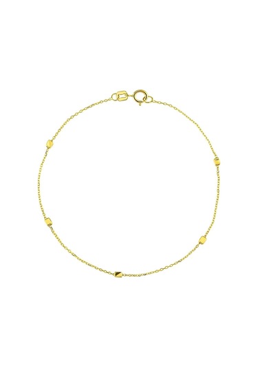 Altınkesesi 14 Ayar Altın Küp Zincir Bileklik - Sarı Sarı Altın