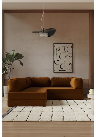 Modalife Legoom Köşe Açılır Yatak Olabilen, Aktivite Koltuğu-kiremit