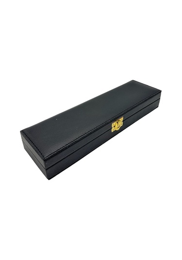 Tesbih Kutusu Dikişi Deri Siyah 6 No D
