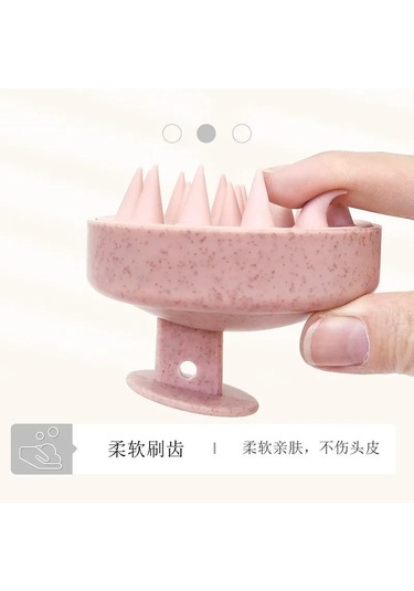 Mavi Silikon Şampuan Fırça Kafası Saç Derisi Masaj Tarak Saç Yıkama Tarak Vücut Masaj Fırçası Banyo Duş Fırçası Salon Kuaförlük Aracı