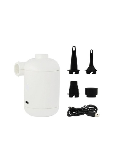 Didadodo Ht-426 Kauçuk Bot Şişme Yatak İçin Usb Hava Pompası, Beyaz
