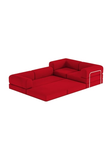 Modüler Legom L Koltuk Kırmızı