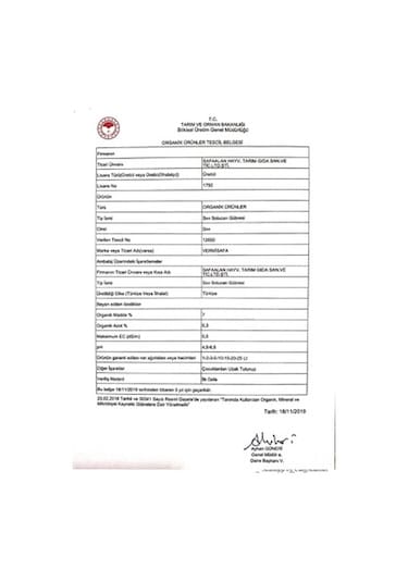 Vermisafa Organik Doğal Konsantre Sıvı Solucan Gübresi 20 L